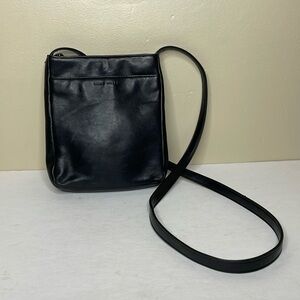 NINE WEST Crossbody Bag Leather Black Timeless Wardrobe Staple
